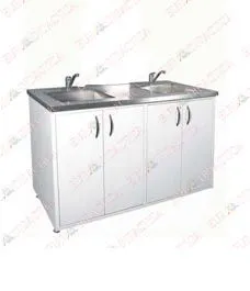 Masa Laborator, 2 chiuvete (1400x700x900mm)