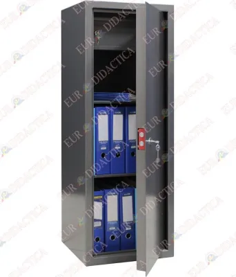 Seif birou 2 rafturi si caseta cu cheie (450x370x1200mm)